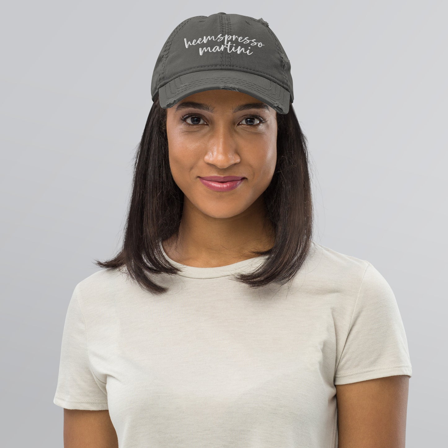 Heemspresso Drink Hat, Drink Order Cap, Distressed