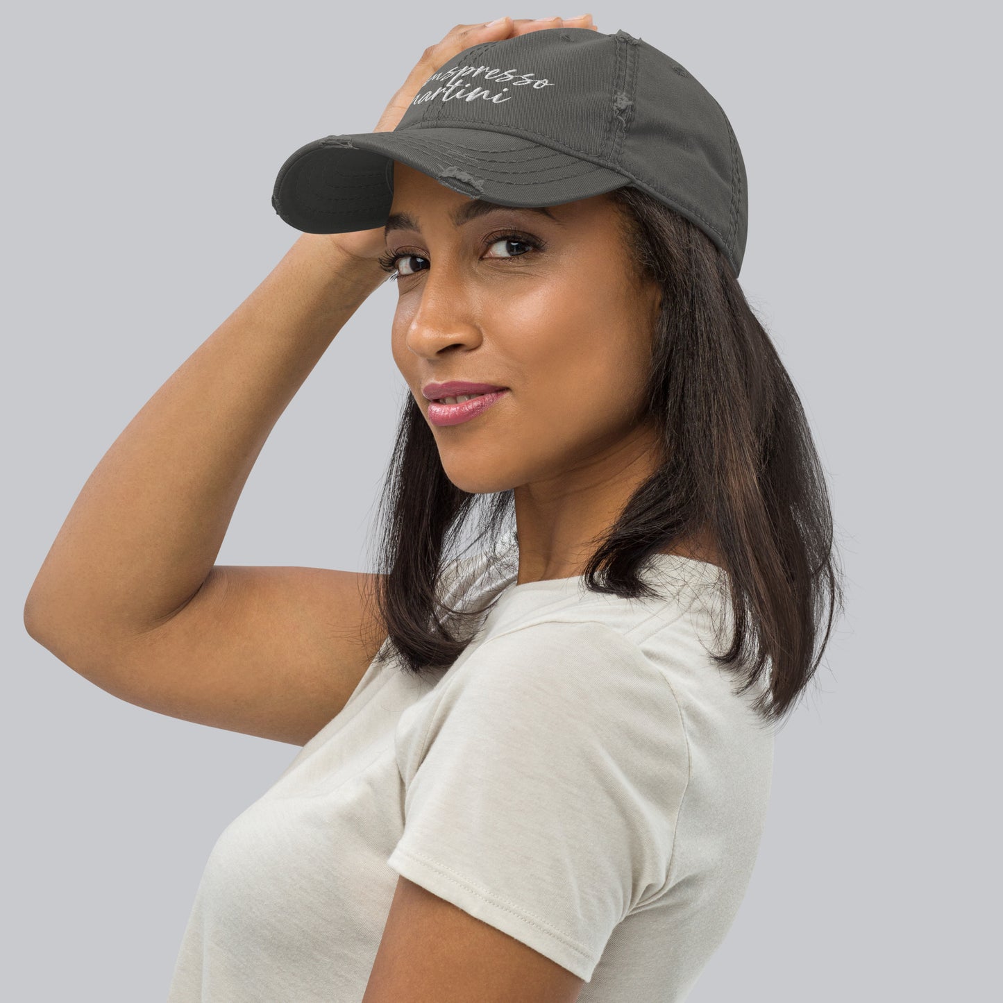 Heemspresso Drink Hat, Drink Order Cap, Distressed