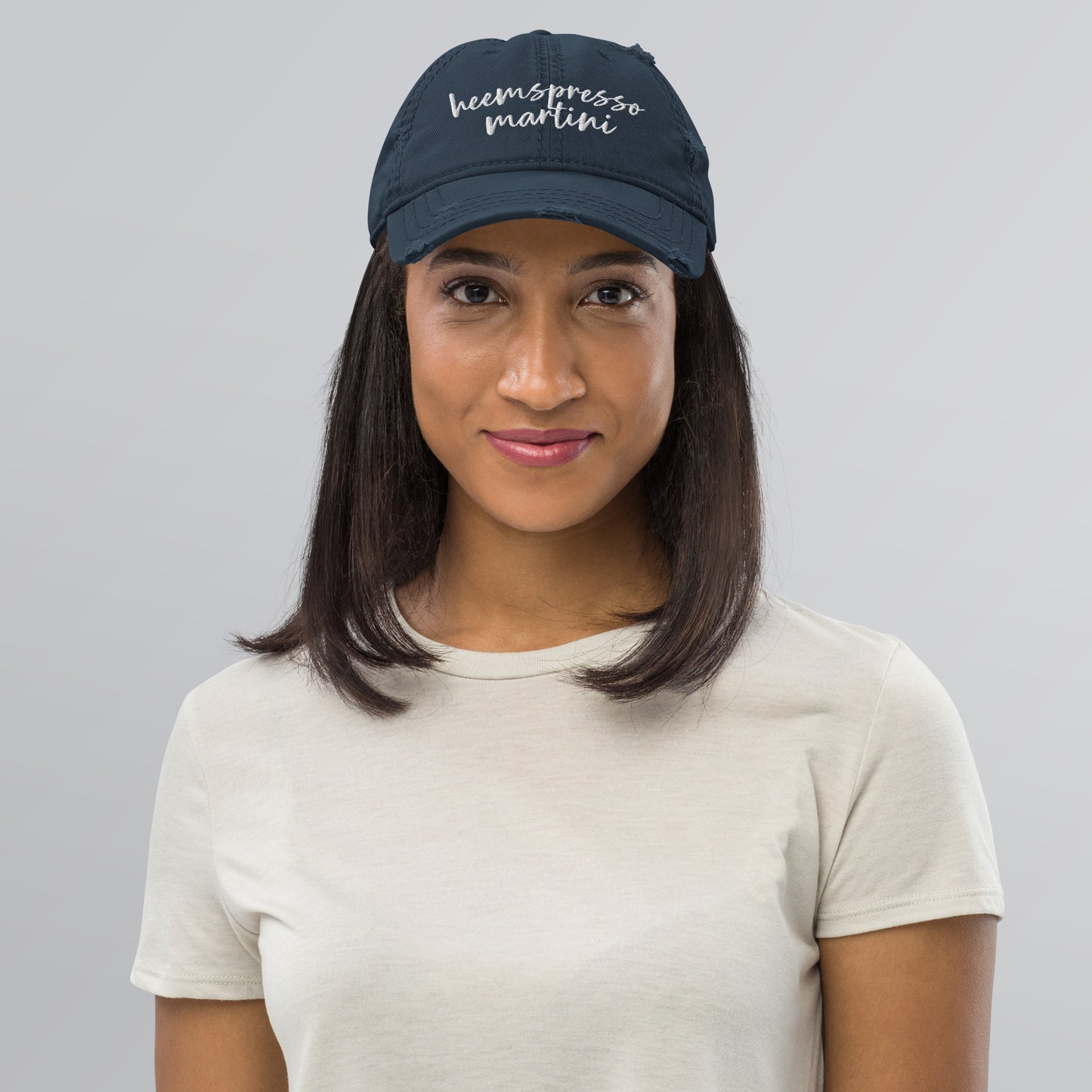 Heemspresso Drink Hat, Drink Order Cap, Distressed