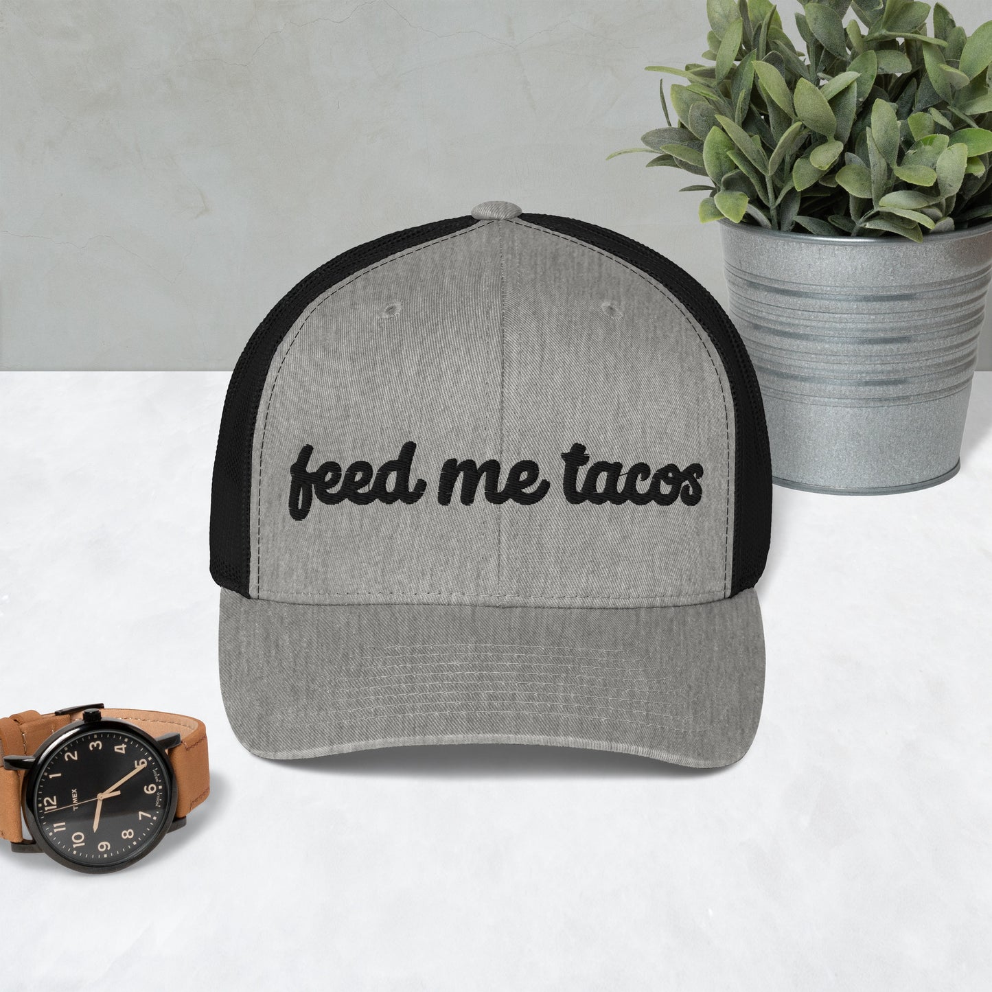Feed Me Tacos Trucker Hat, Fun Cap