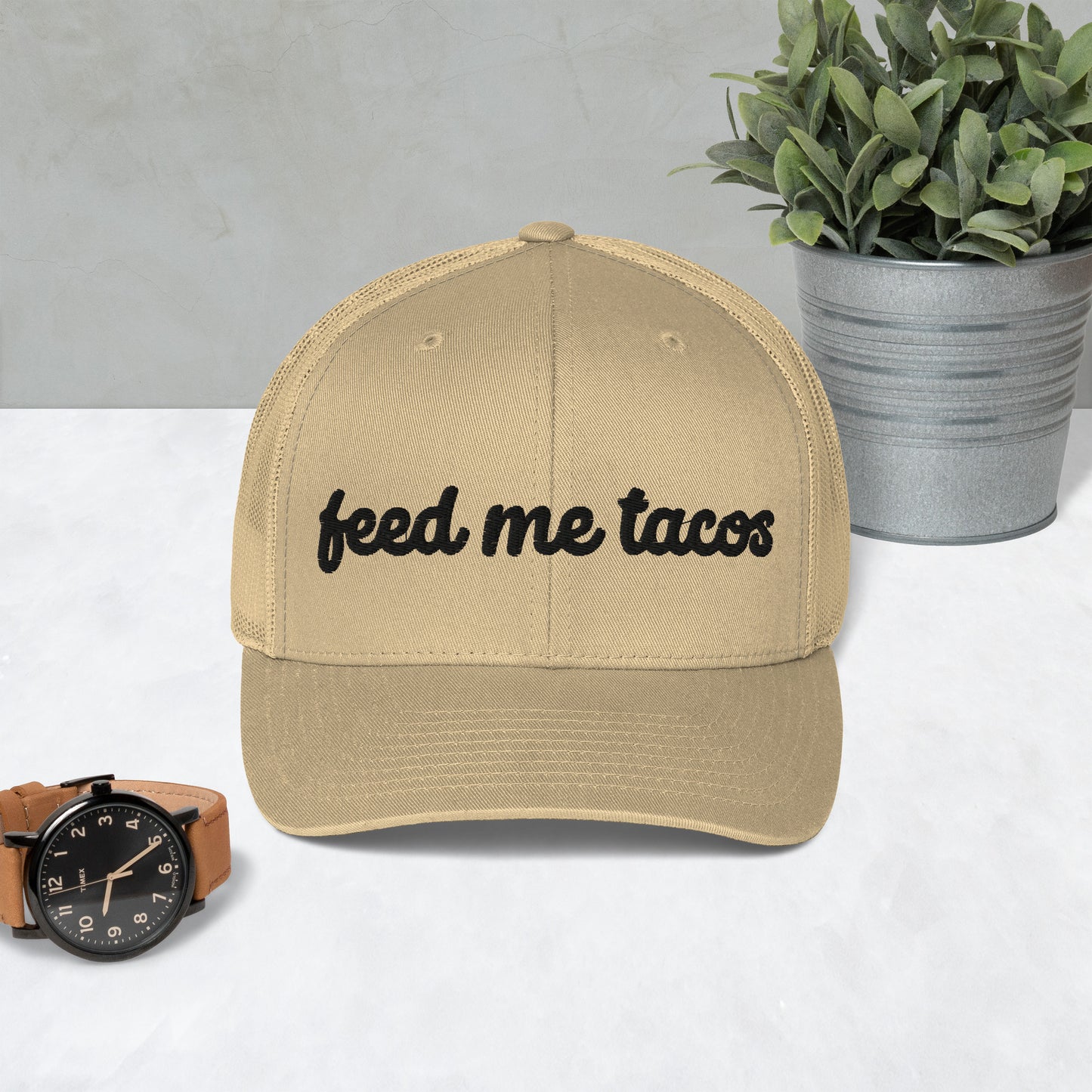 Feed Me Tacos Trucker Hat, Fun Cap