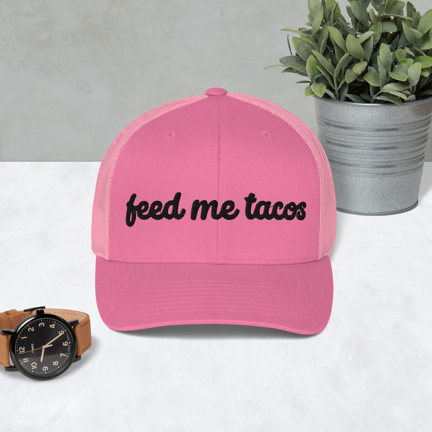 Feed Me Tacos Trucker Hat, Fun Cap