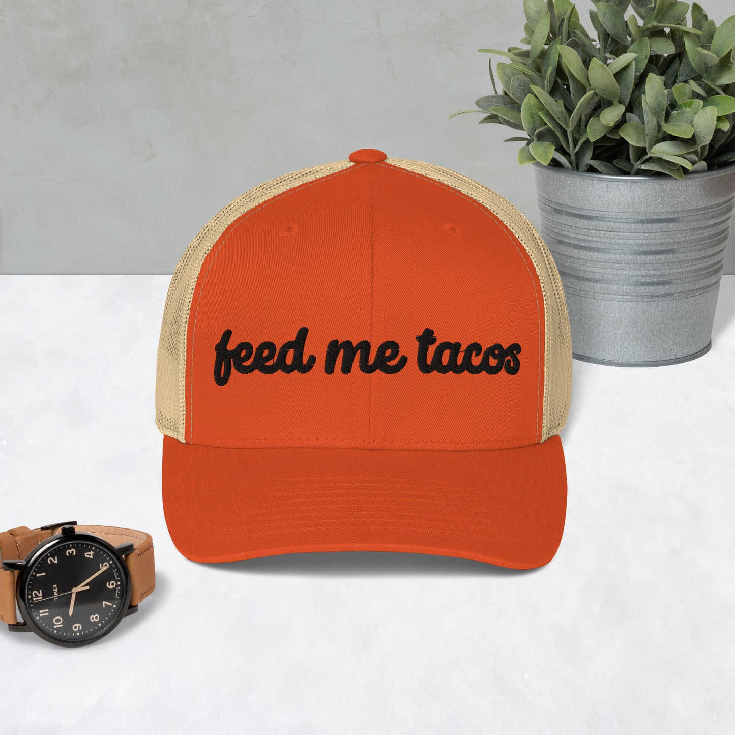 Feed Me Tacos Trucker Hat, Fun Cap