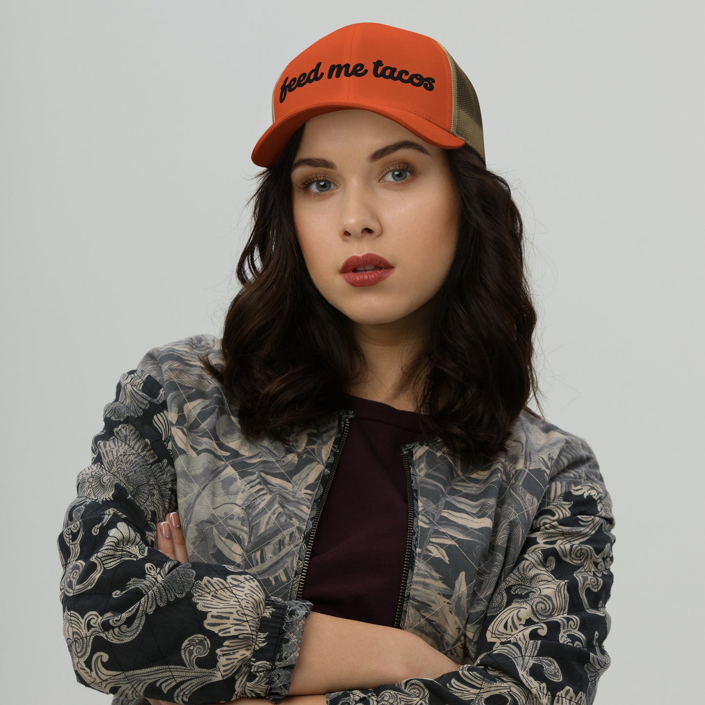 Feed Me Tacos Trucker Hat, Fun Cap