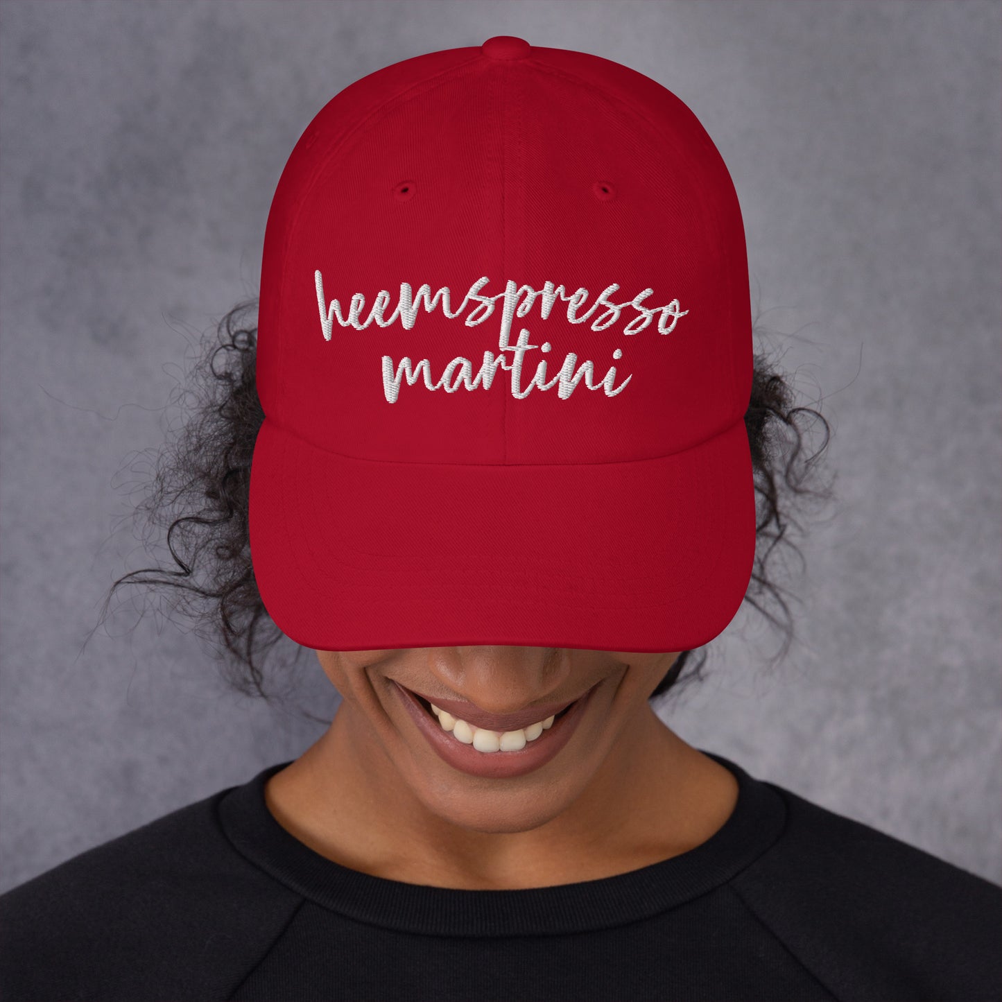 Heemspresso Martini hat, Drink Order Cap, Dad Hat