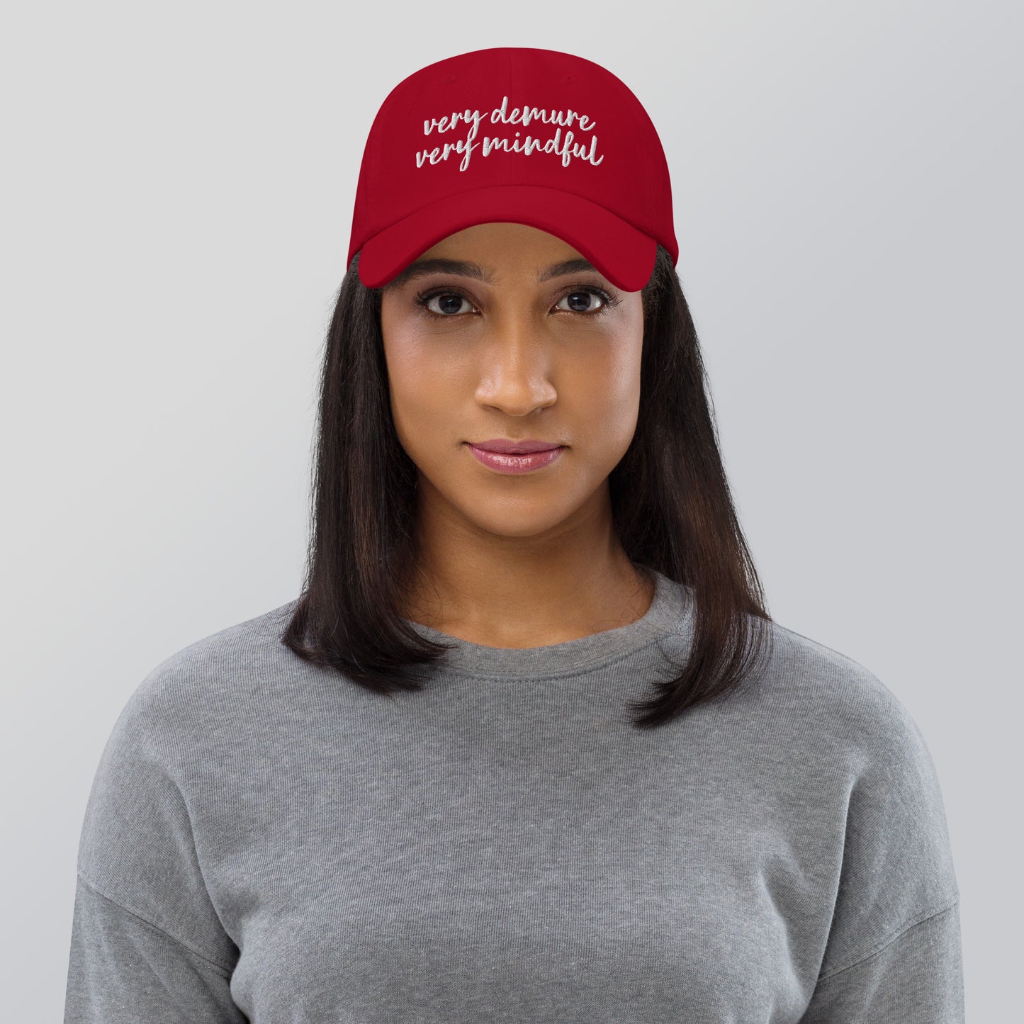 Very Demure, Very Mindful Dad Hat, Fun Cap