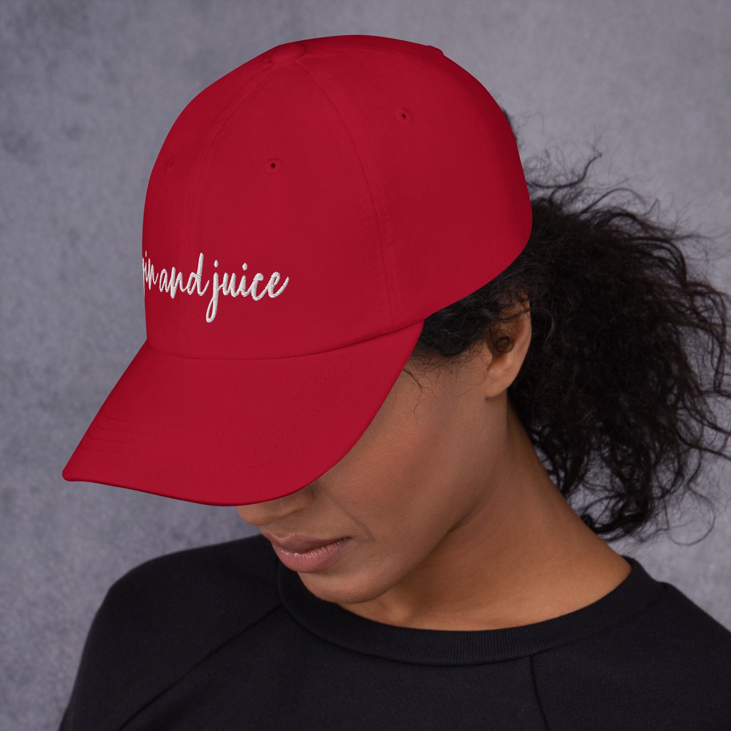 Gin and Juice drink hat, drink order cap, Dad hat