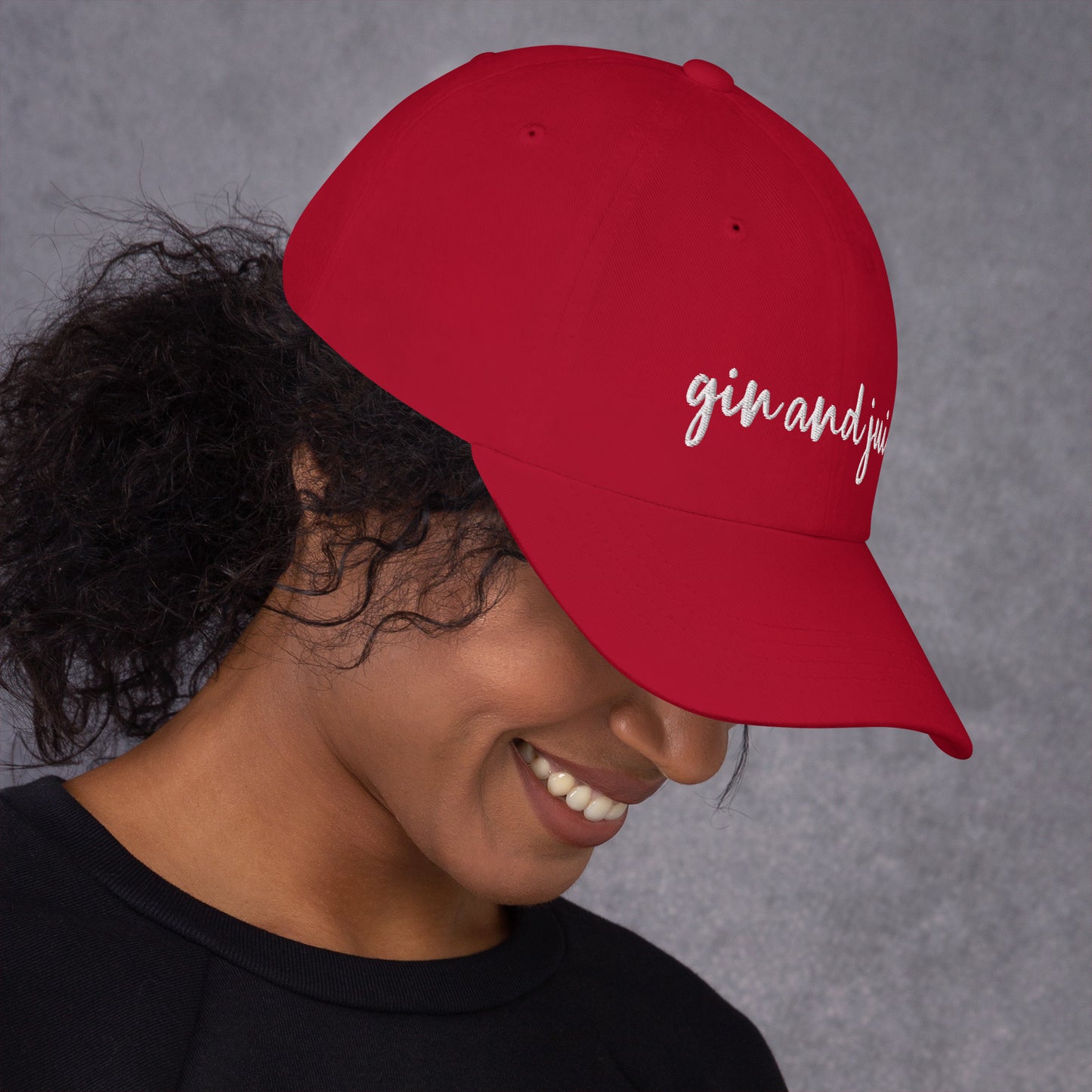 Gin and Juice drink hat, drink order cap, Dad hat
