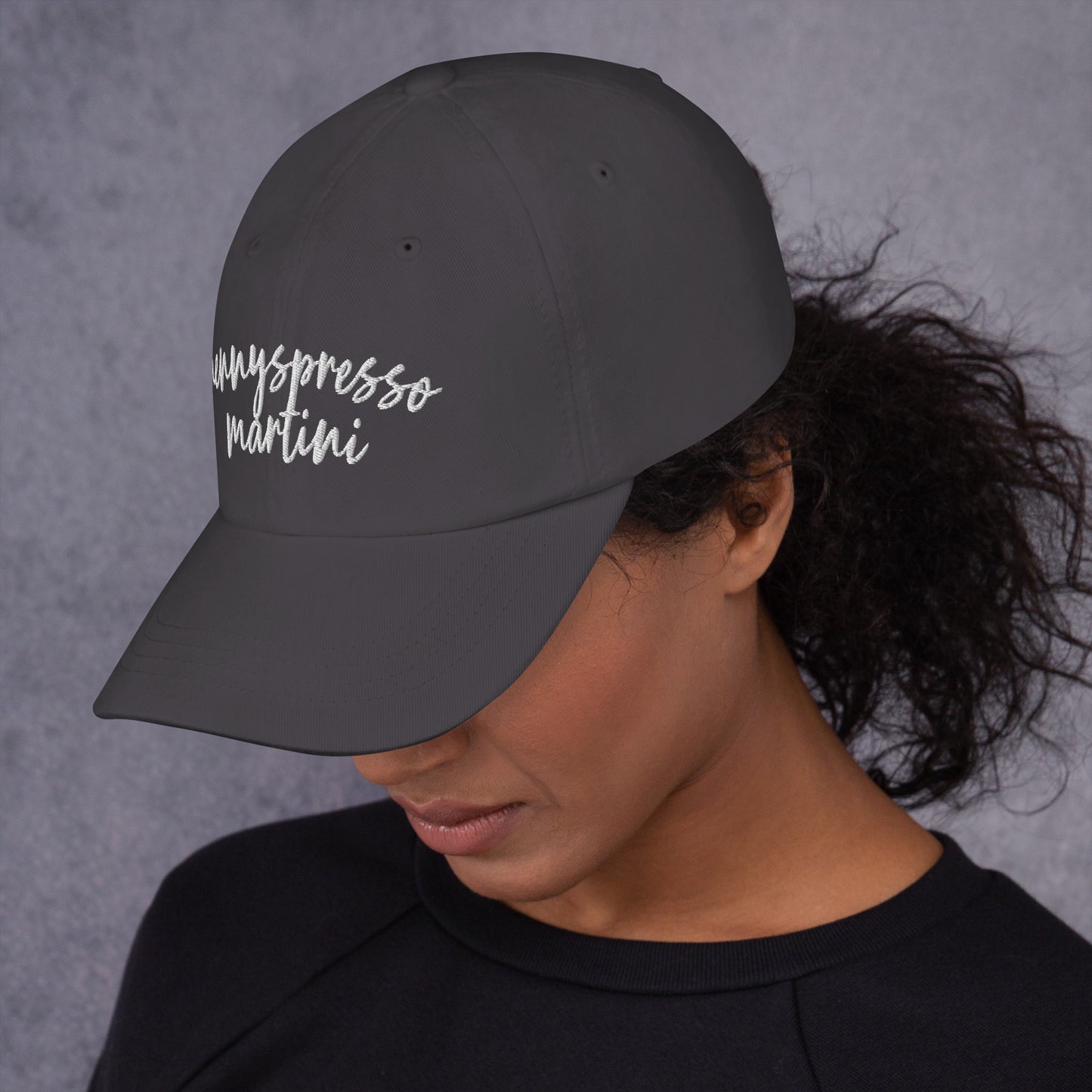 Hennyspresso Martini hat, drink order cap, dad hat