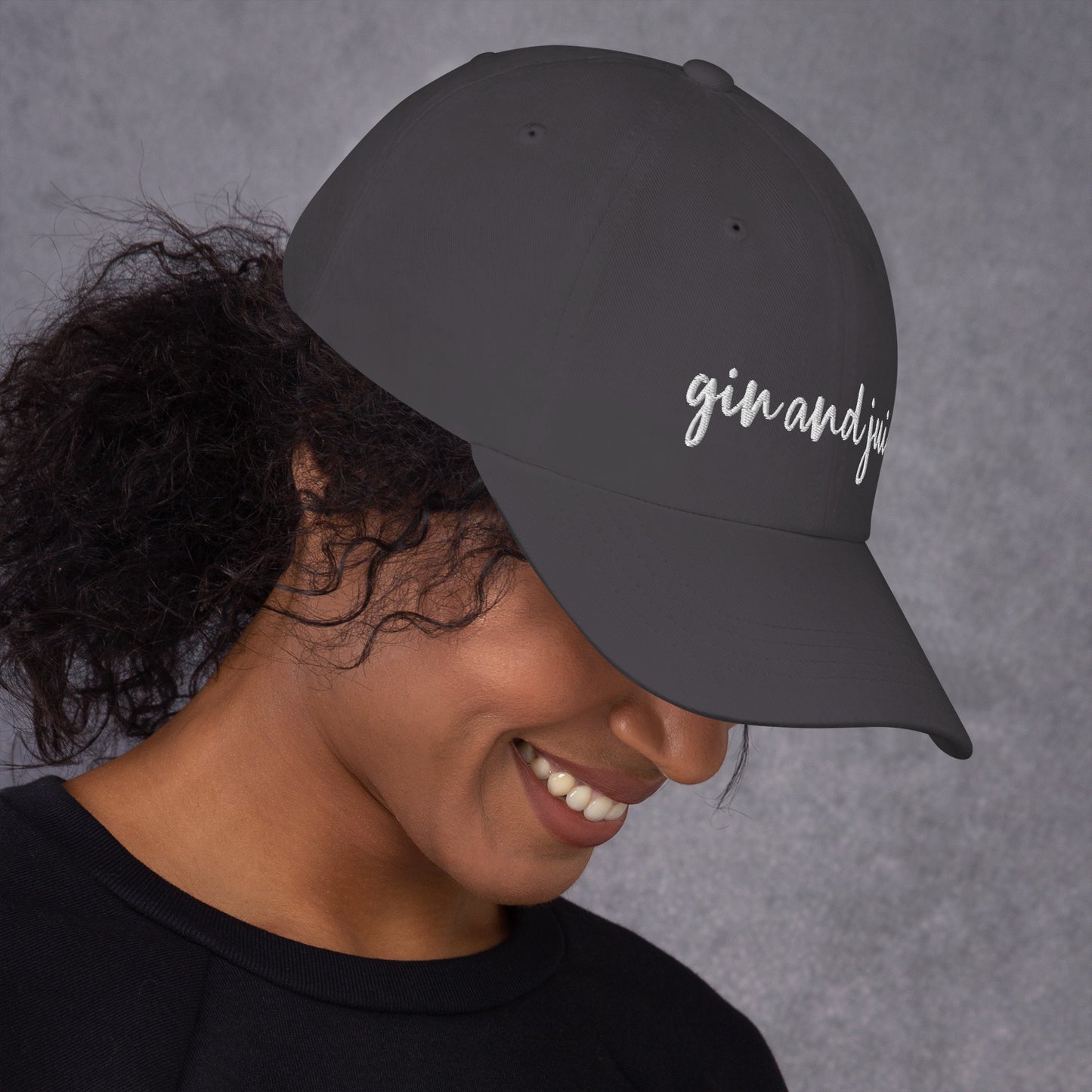Gin and Juice drink hat, drink order cap, Dad hat