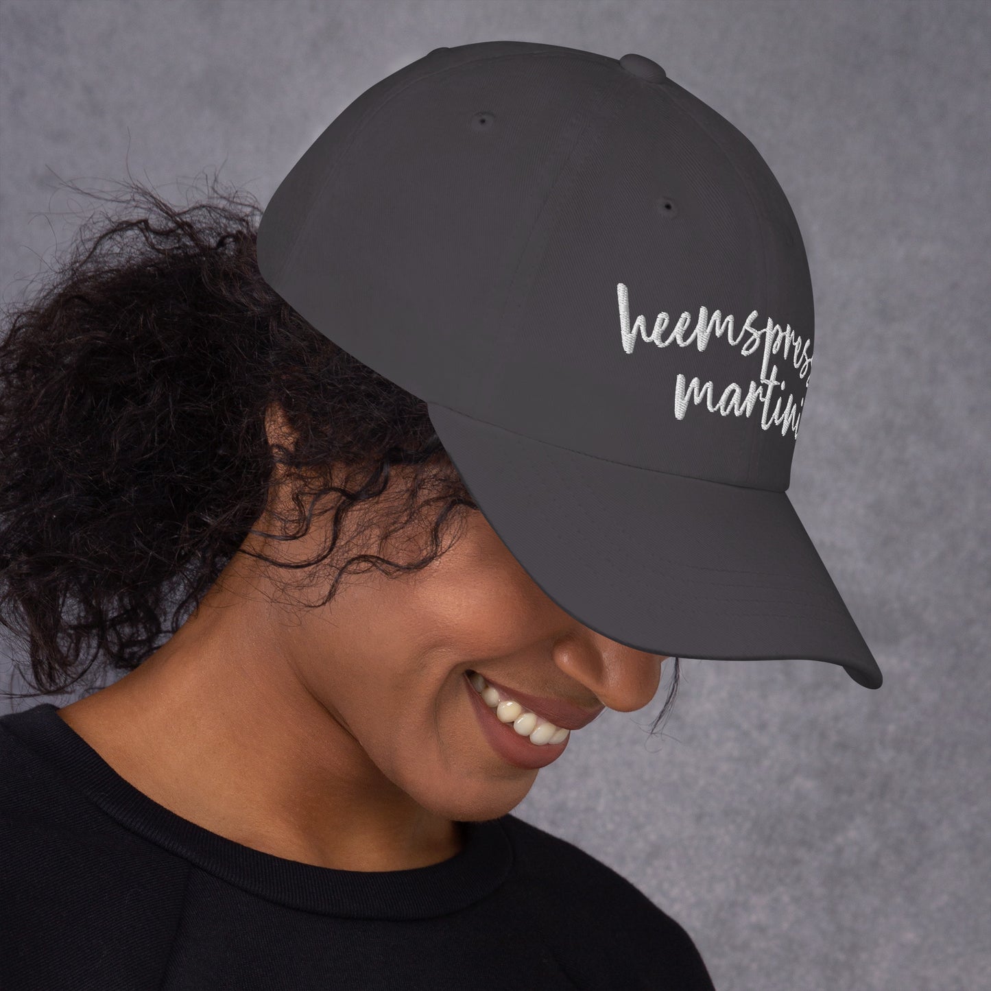 Heemspresso Martini hat, Drink Order Cap, Dad Hat