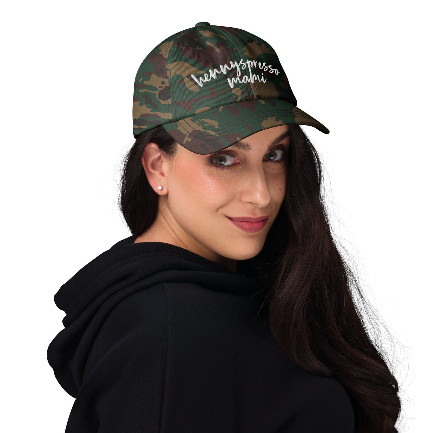 Hennyspresso Mami hat, drink order cap, dad hat