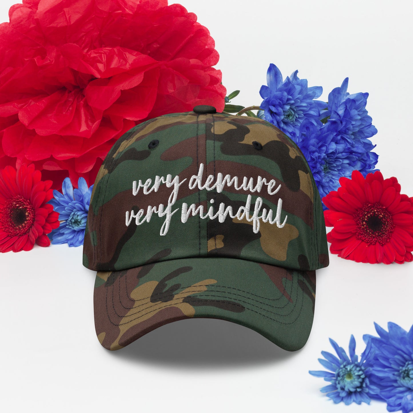 Very Demure, Very Mindful Dad Hat, Fun Cap