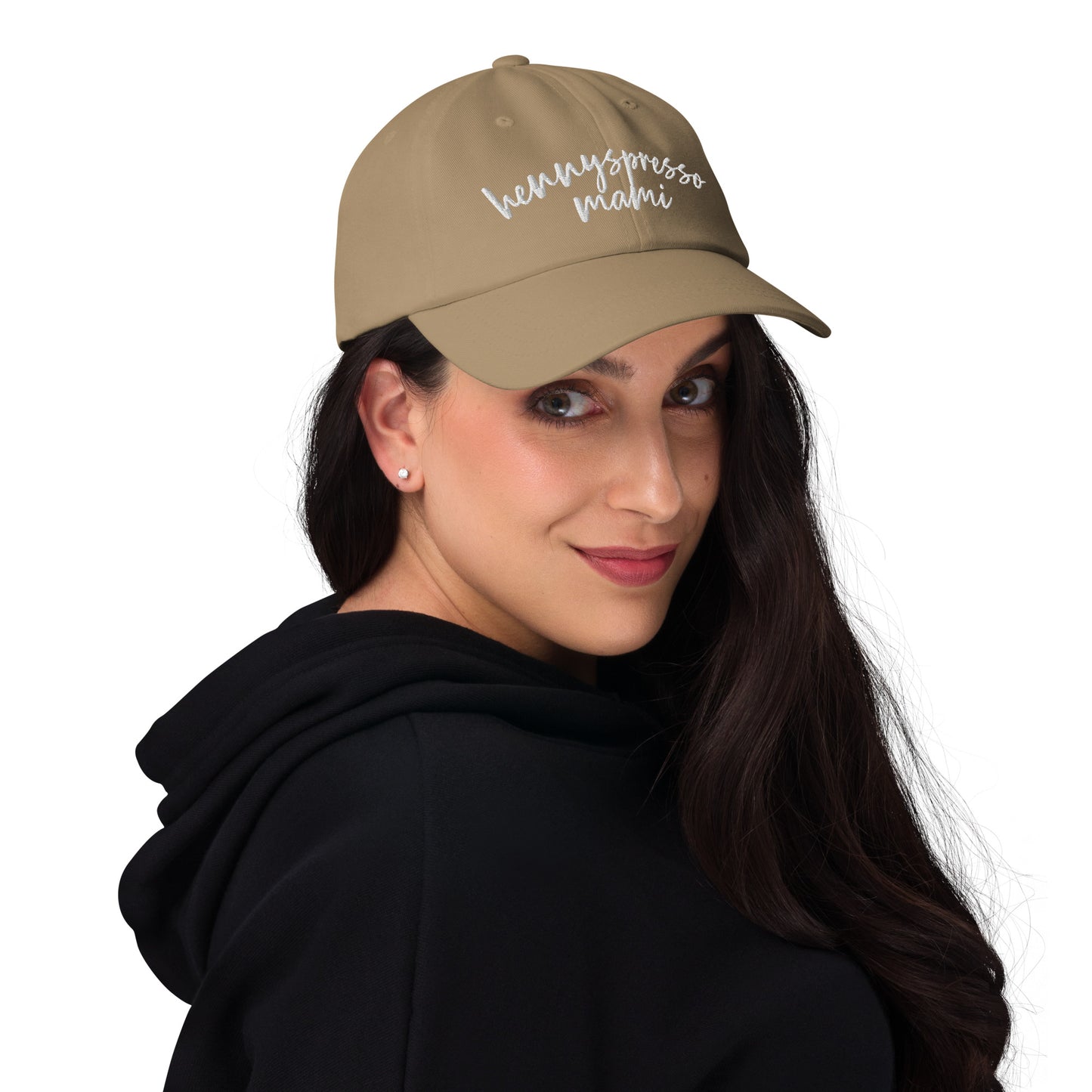 Hennyspresso Mami hat, drink order cap, dad hat
