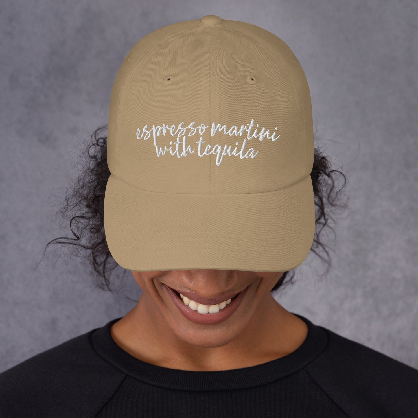 Tequila Espresso Martini, Drink Hat, Drink Order Cap, Dad Hat