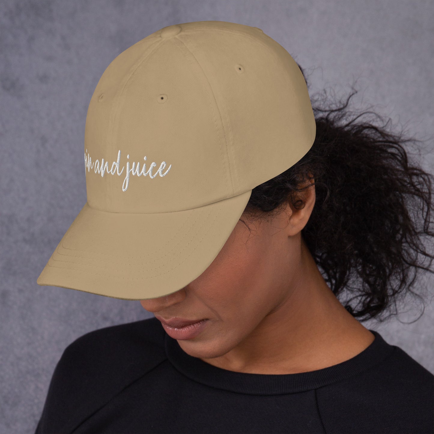 Gin and Juice drink hat, drink order cap, Dad hat