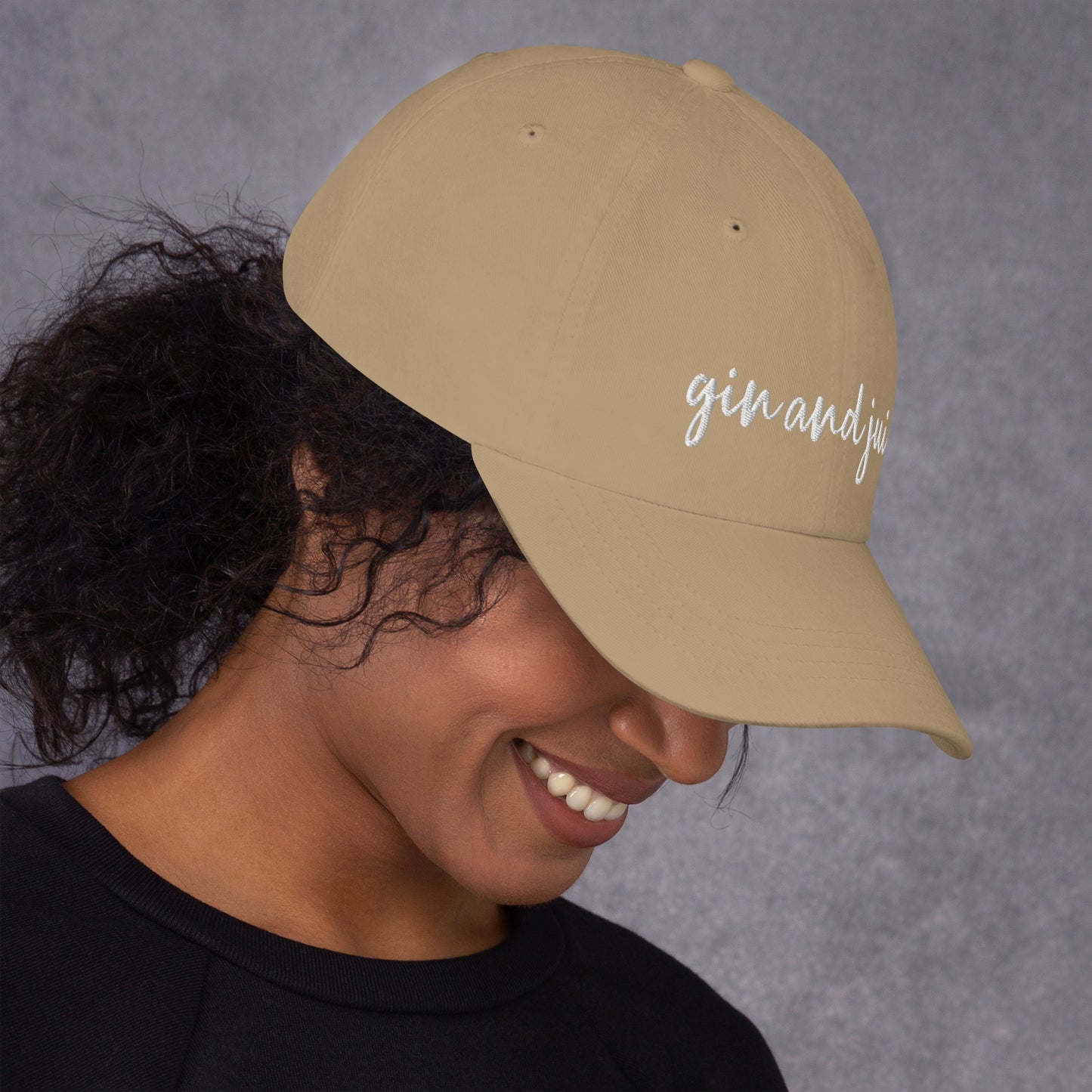 Gin and Juice drink hat, drink order cap, Dad hat