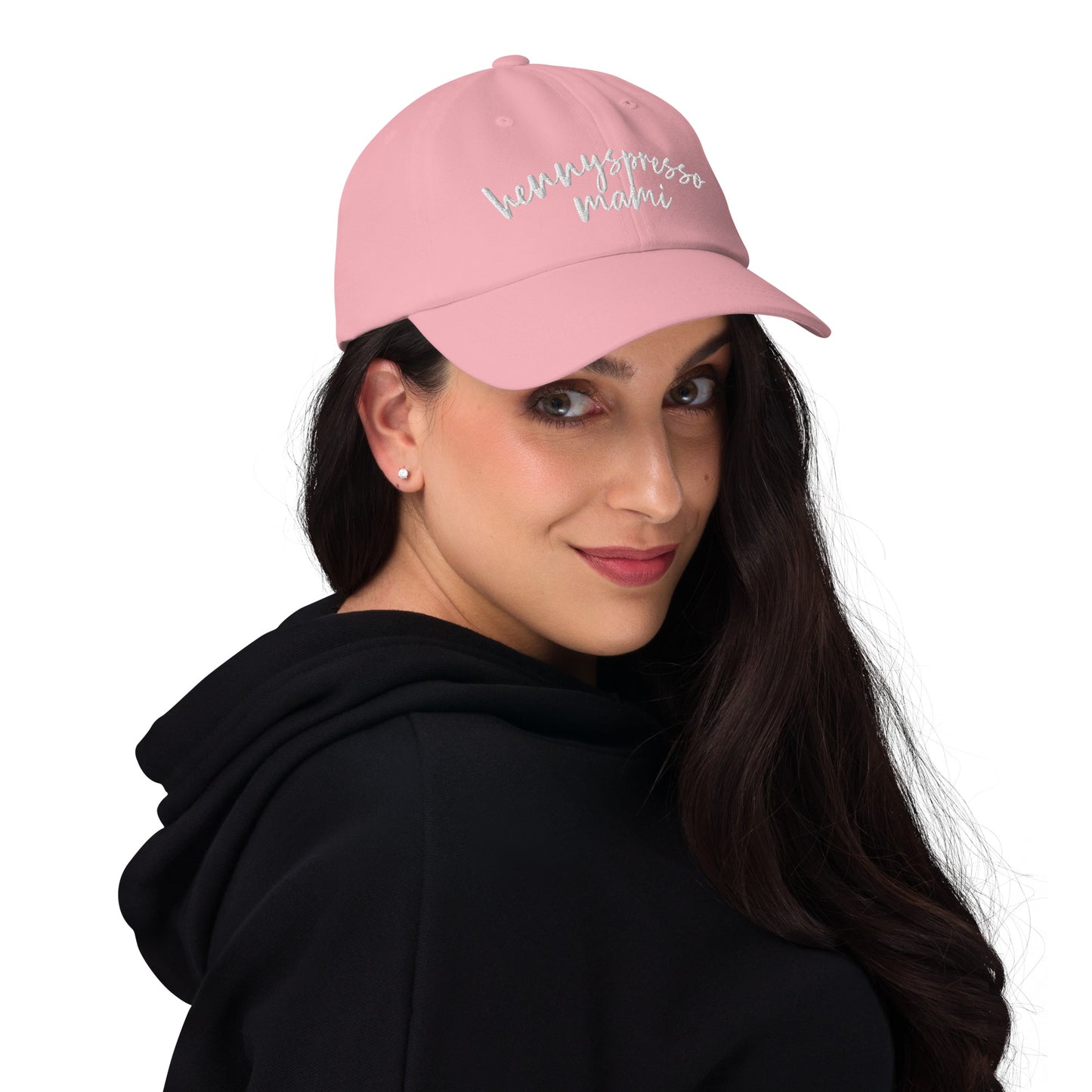 Hennyspresso Mami hat, drink order cap, dad hat