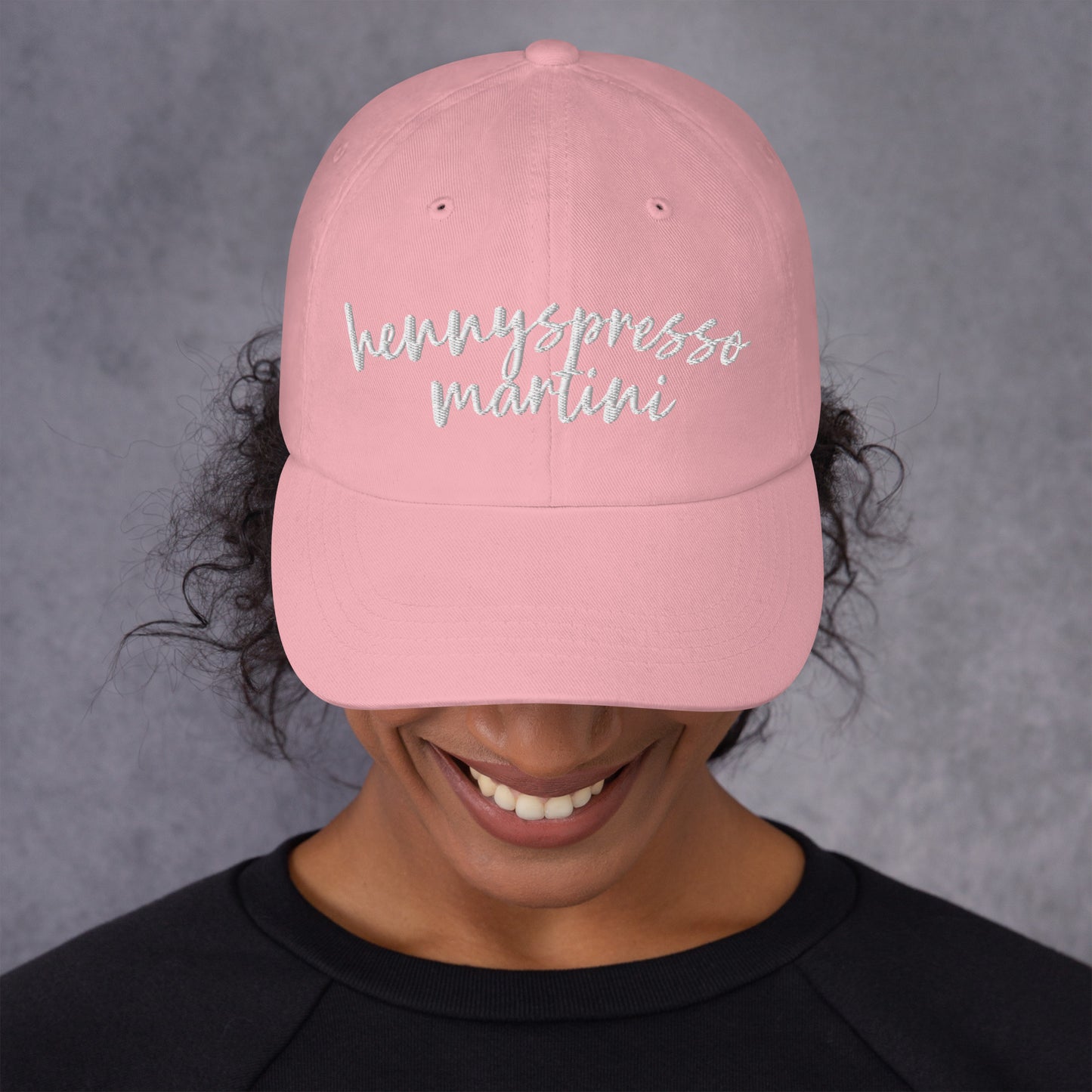 Hennyspresso Martini hat, drink order cap, dad hat