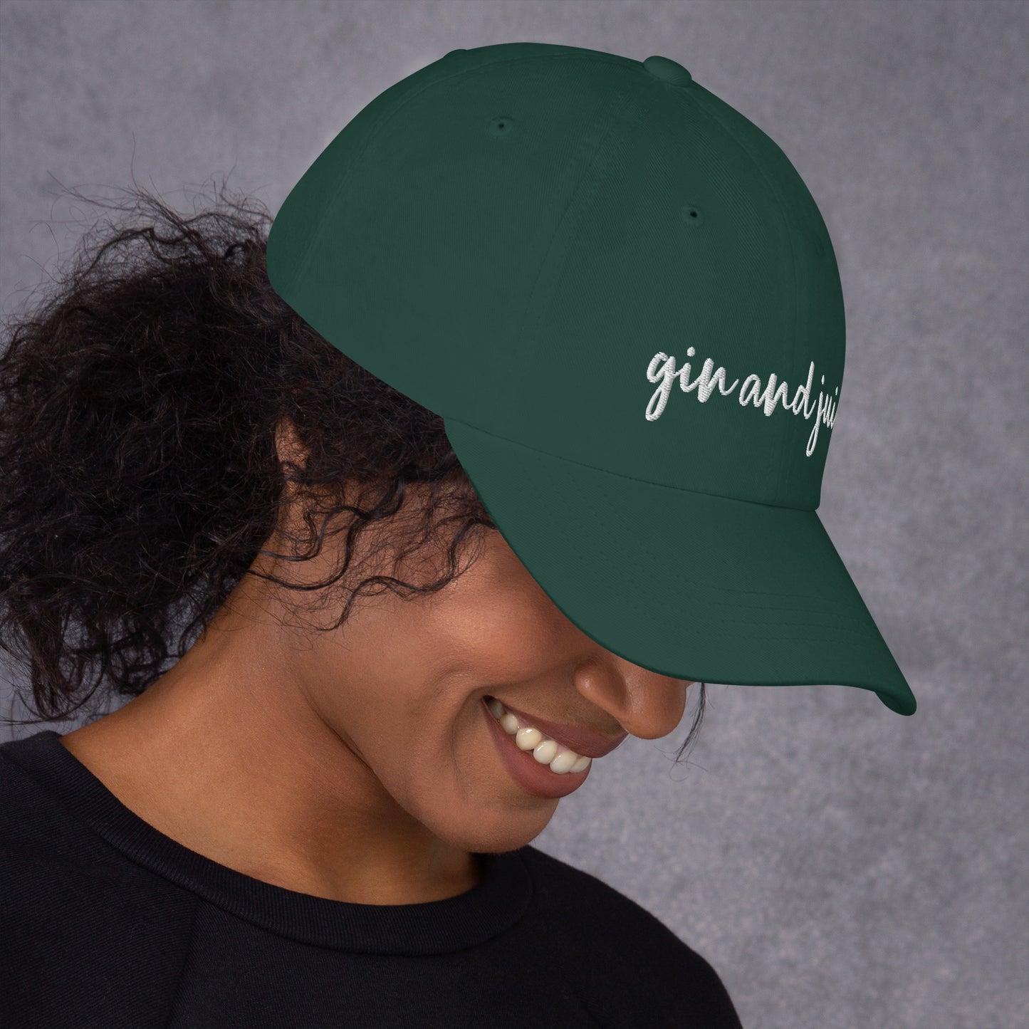 Gin and Juice drink hat, drink order cap, Dad hat
