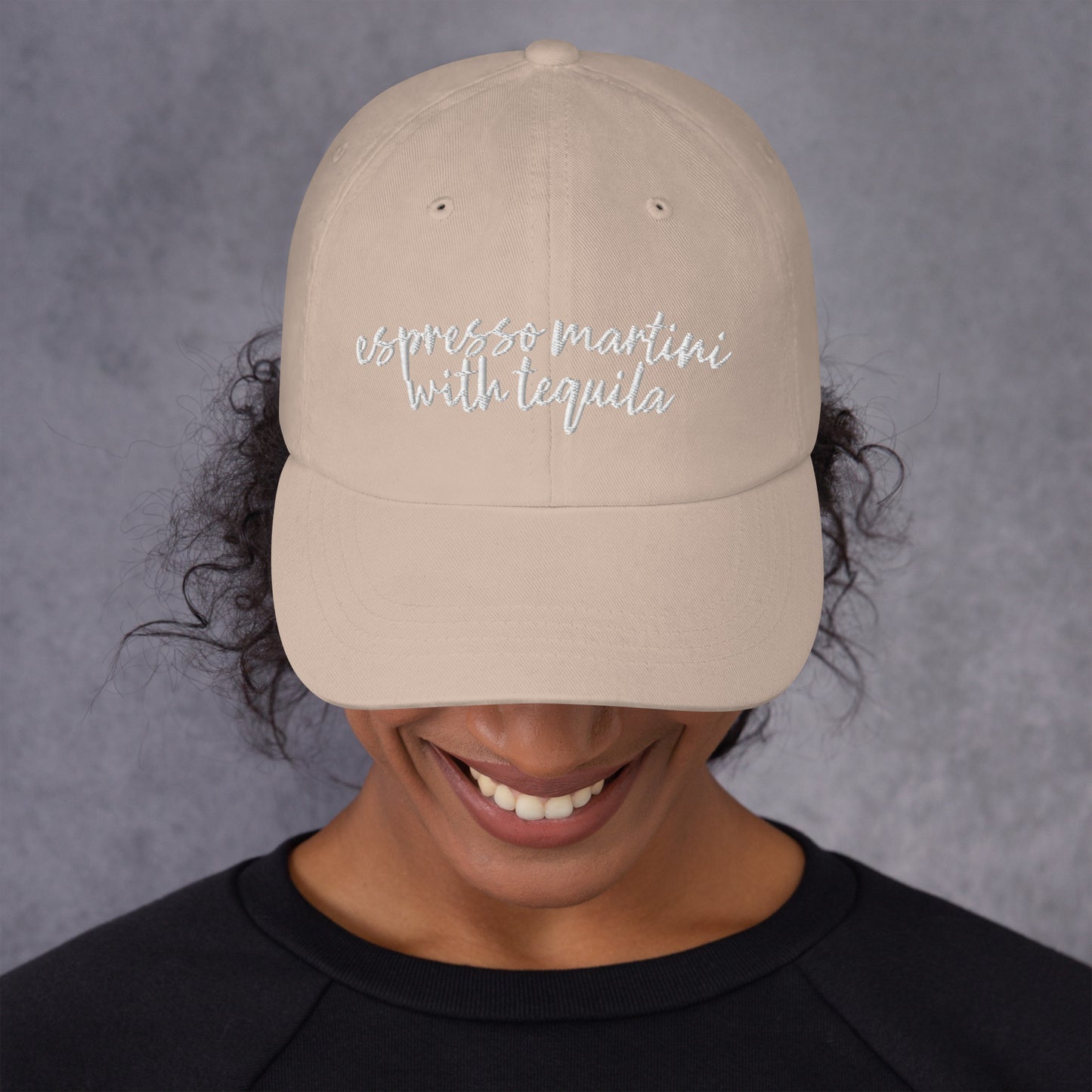 Tequila Espresso Martini, Drink Hat, Drink Order Cap, Dad Hat