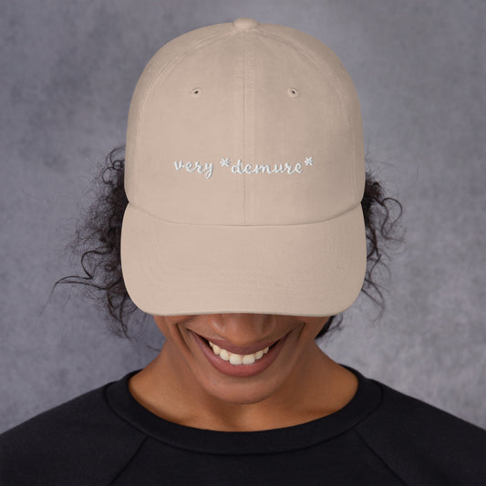 Very Demure Hat, Trendy Cap, Dad Hat