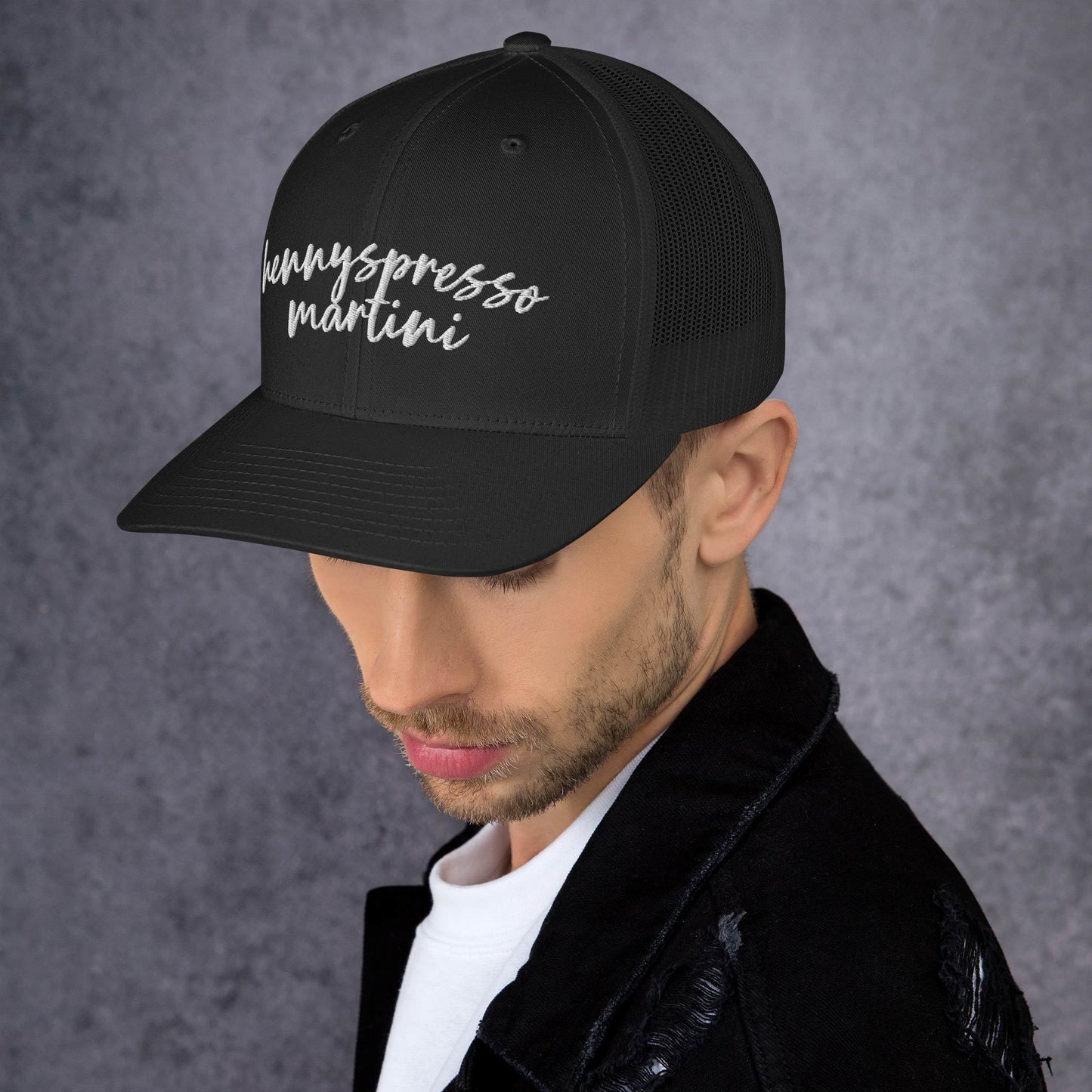 Hennyspresso Martini Hat, Drink Order Cap, Trucker Hat