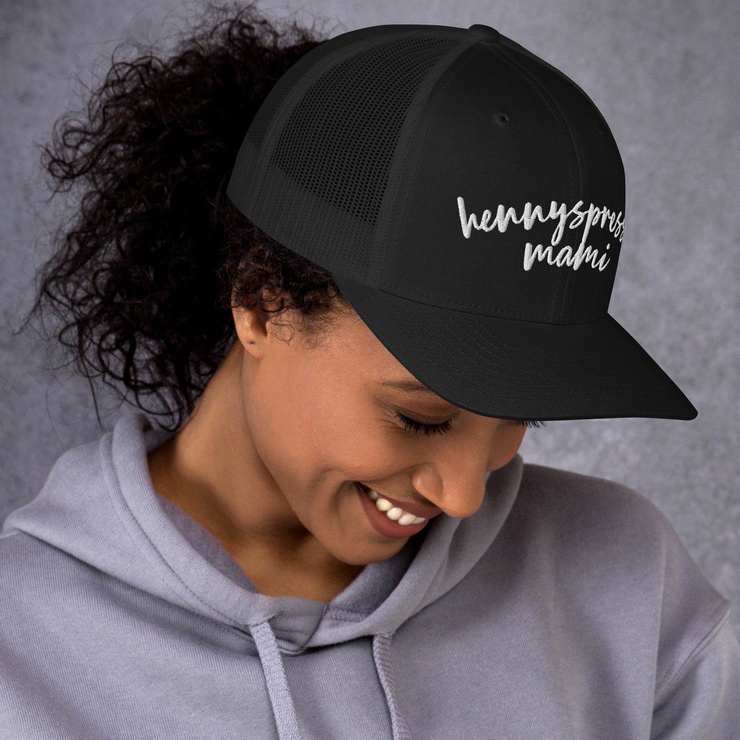 Hennyspresso Mami Hat, Drink Order Trucker Cap