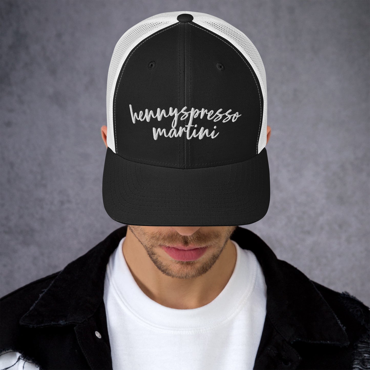 Hennyspresso Martini Hat, Drink Order Cap, Trucker Hat