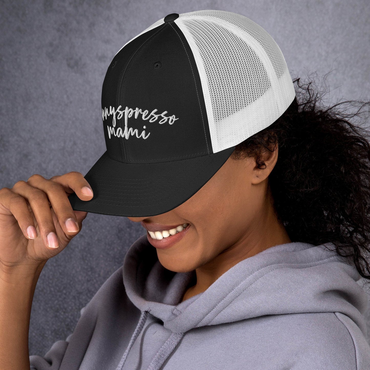 Hennyspresso Mami Hat, Drink Order Trucker Cap