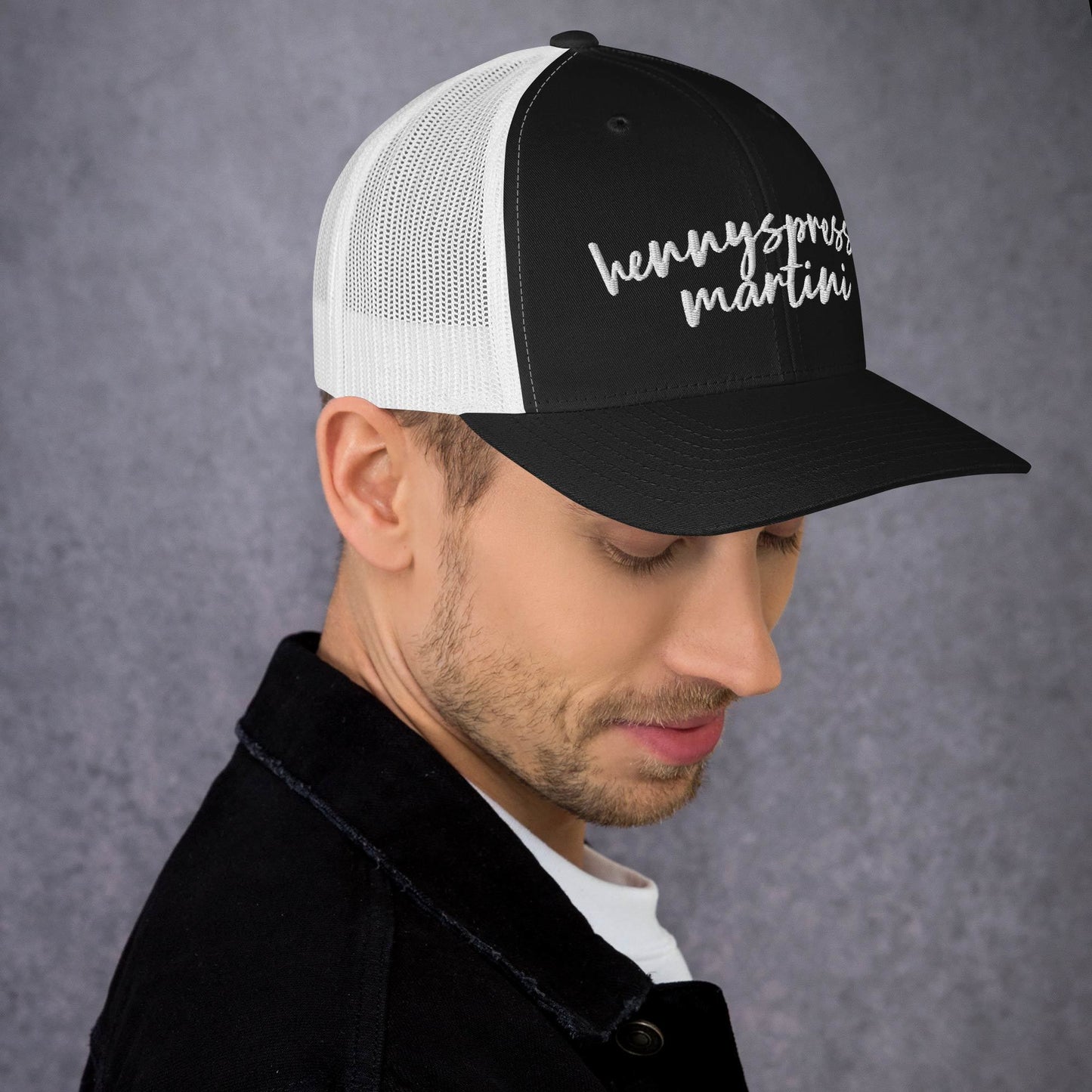 Hennyspresso Martini Hat, Drink Order Cap, Trucker Hat