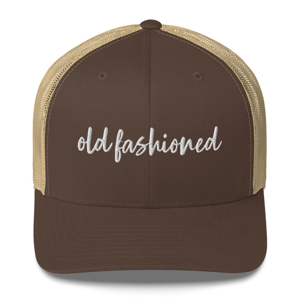 Old Fashioned Drink Hat, Drink Order Cap, Trucker Hat