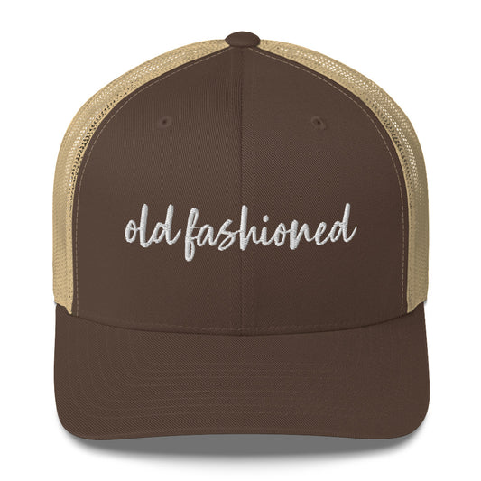 Old Fashioned Drink Hat, Drink Order Cap, Trucker Hat