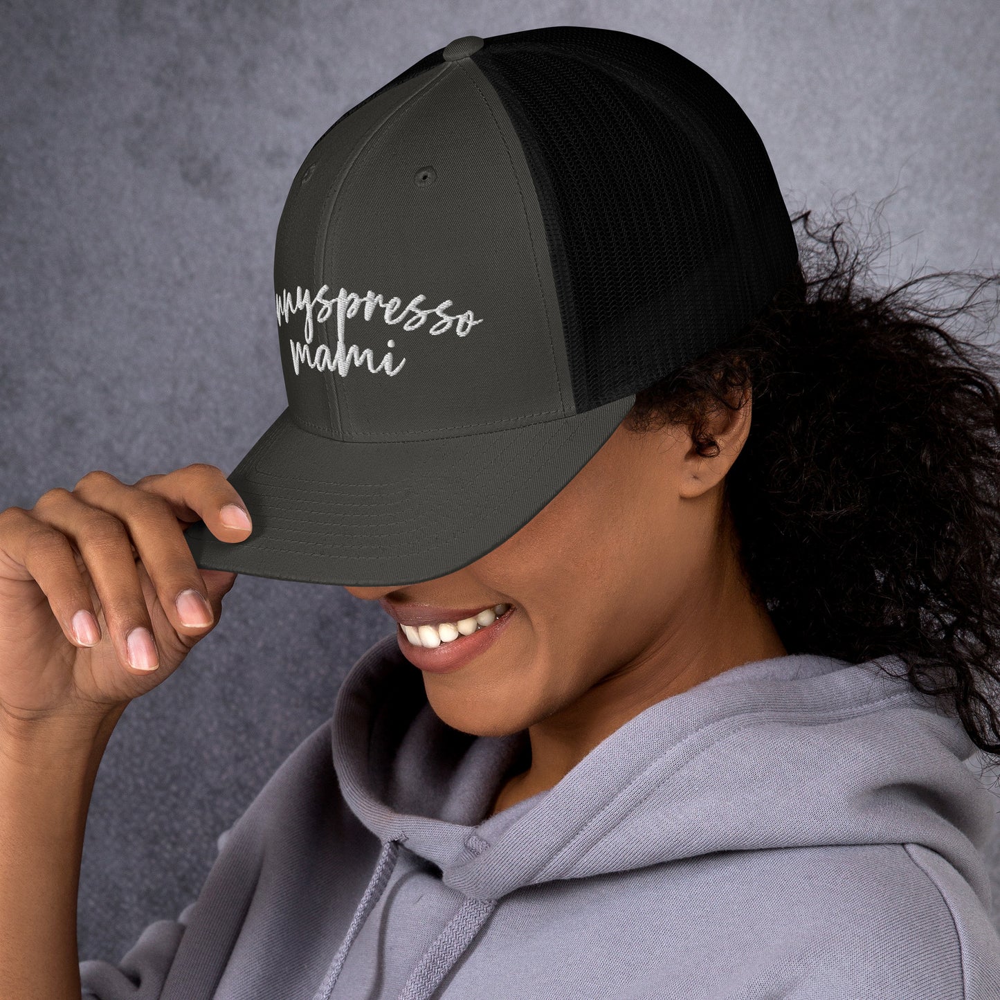 Hennyspresso Mami Hat, Drink Order Trucker Cap