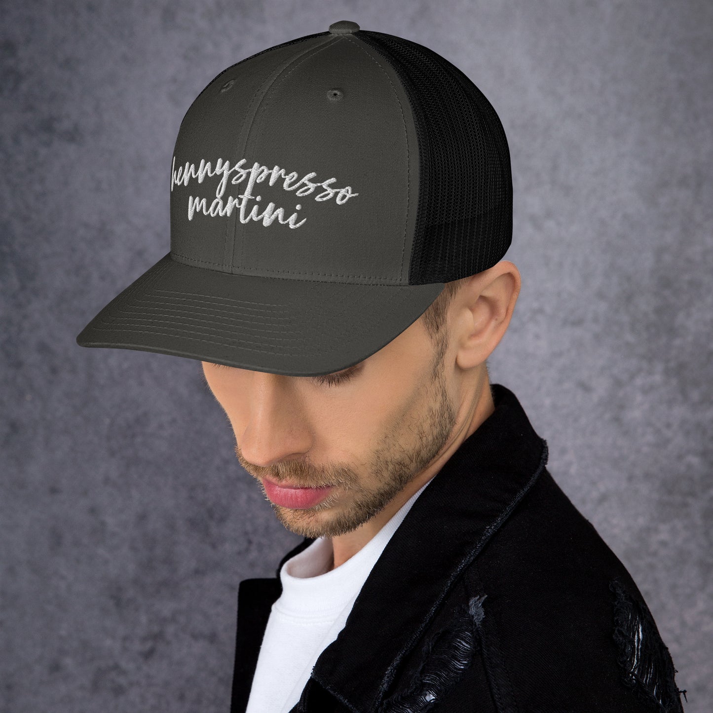 Hennyspresso Martini Hat, Drink Order Cap, Trucker Hat