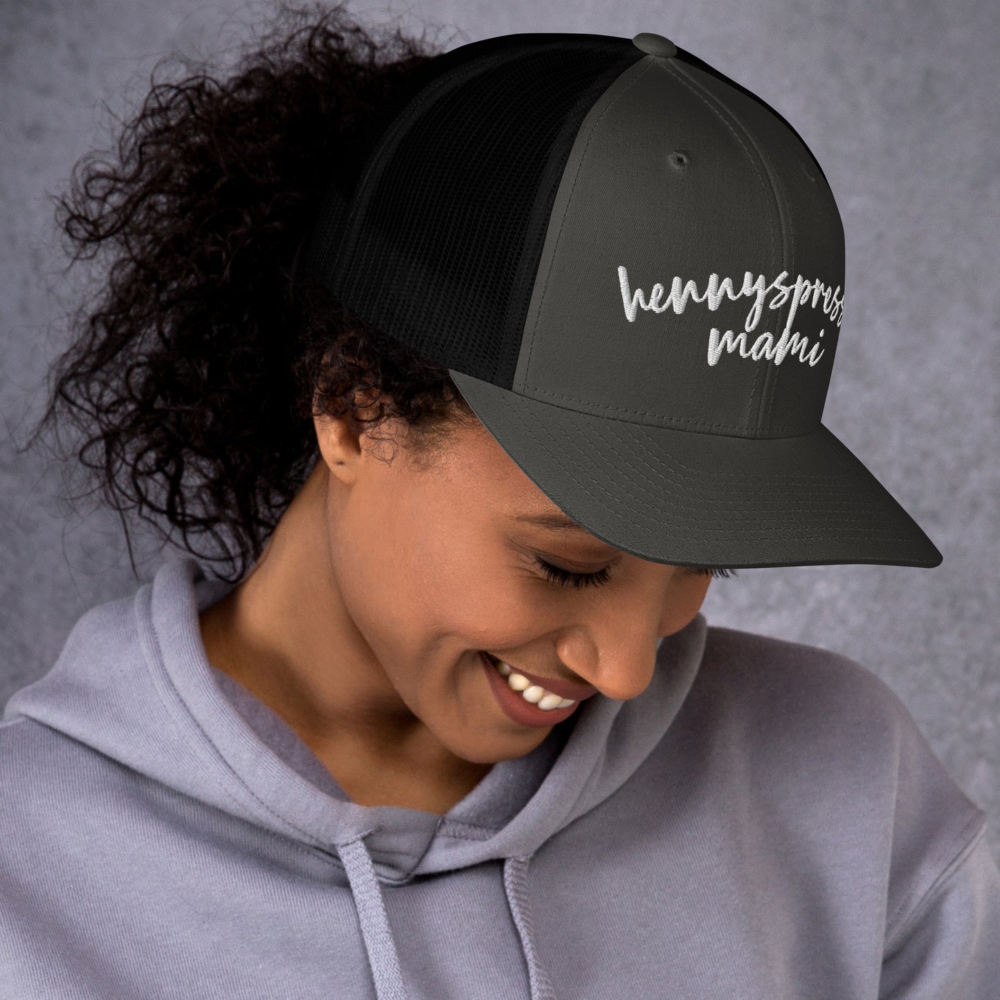 Hennyspresso Mami Hat, Drink Order Trucker Cap