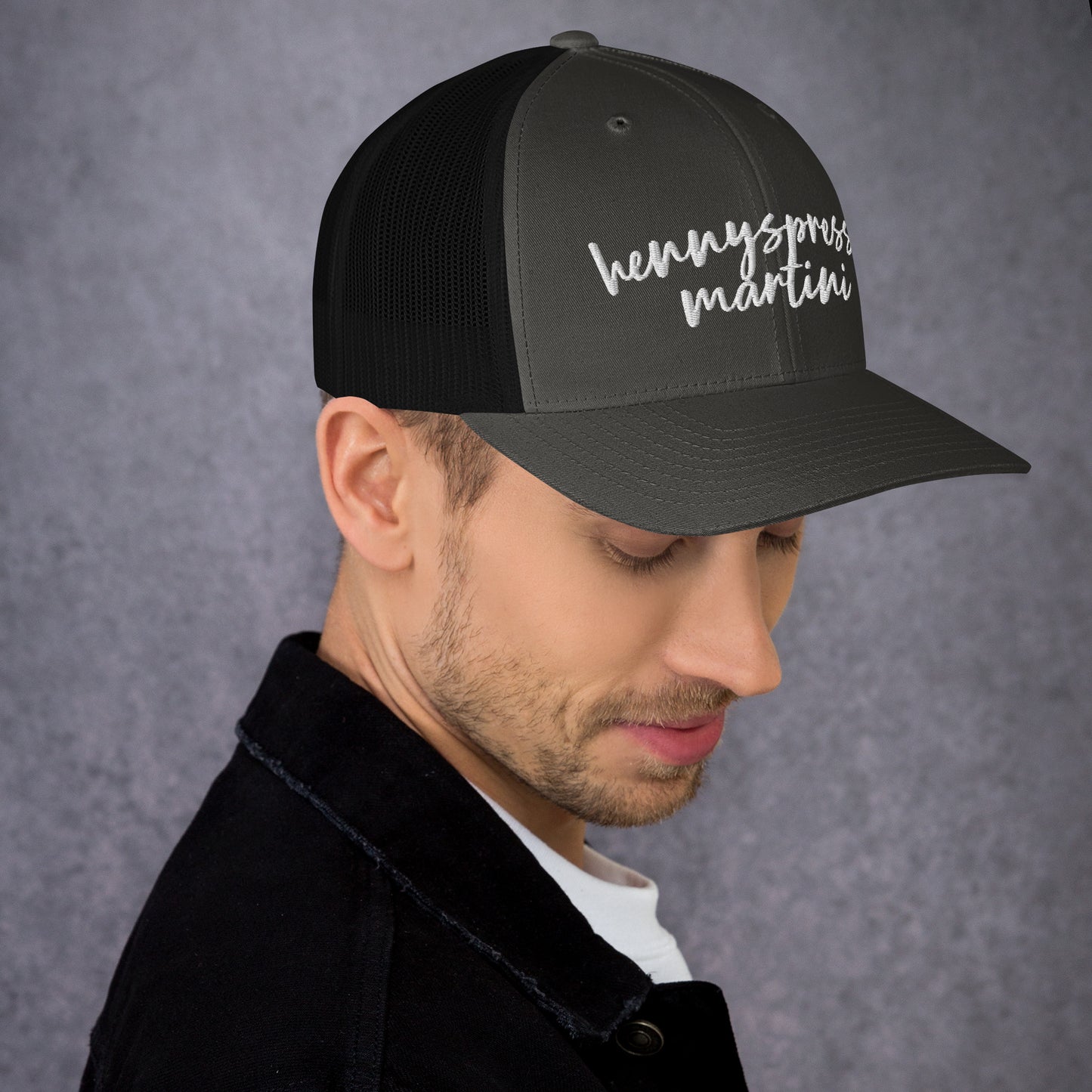 Hennyspresso Martini Hat, Drink Order Cap, Trucker Hat