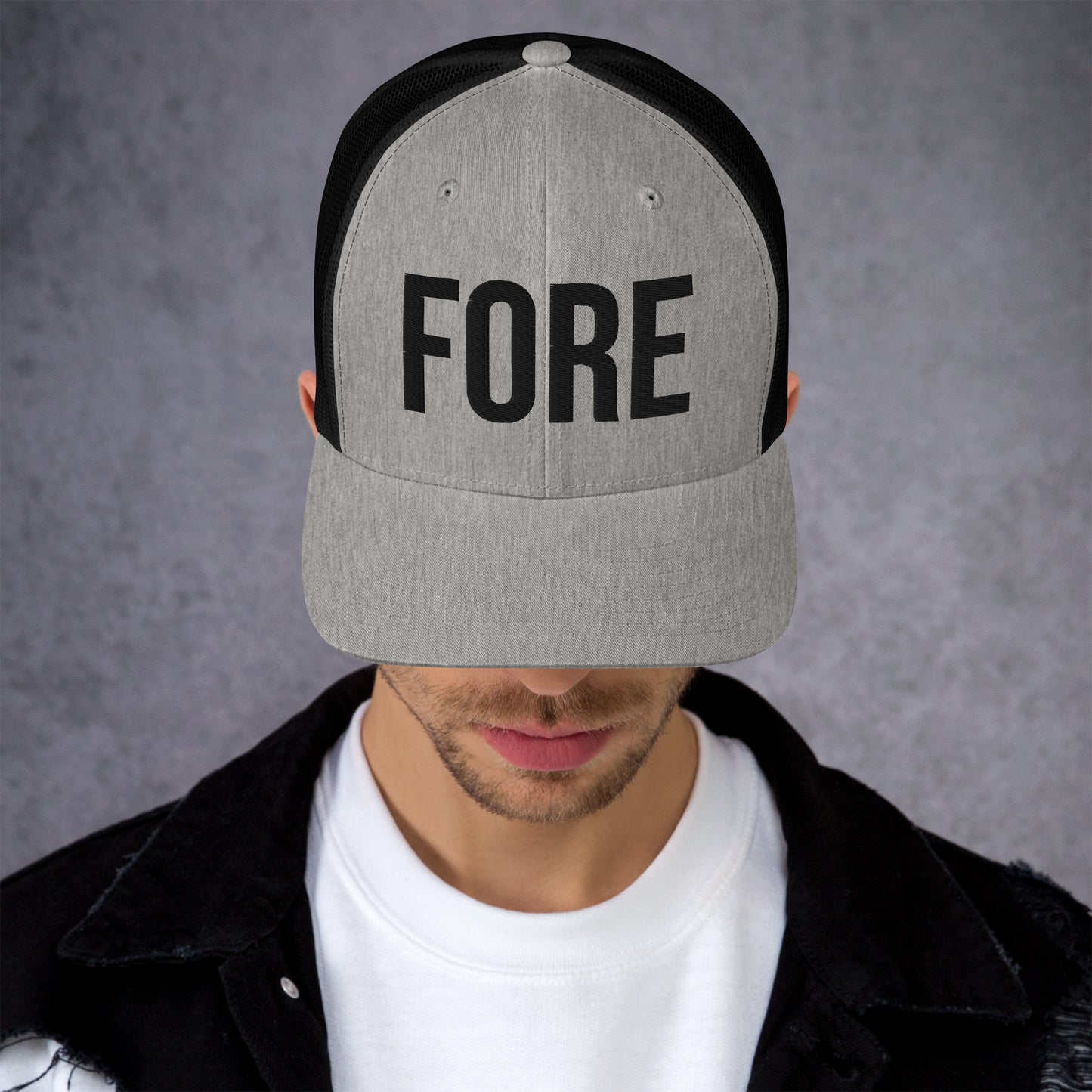 Fun Golf Trucker Cap, Golfer Hat for men and women, Fore!