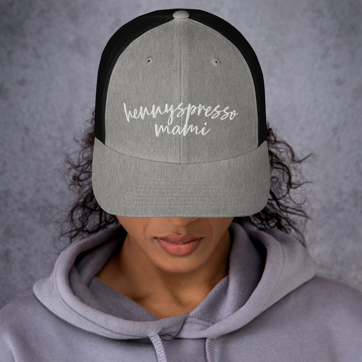 Hennyspresso Mami Hat, Drink Order Trucker Cap