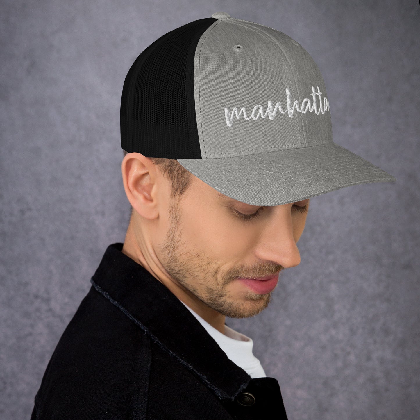 Manhattan Drink Hat, Drink Order Cap, Trucker Hat