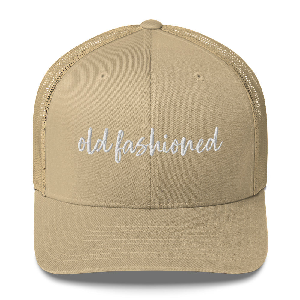 Old Fashioned Drink Hat, Drink Order Cap, Trucker Hat