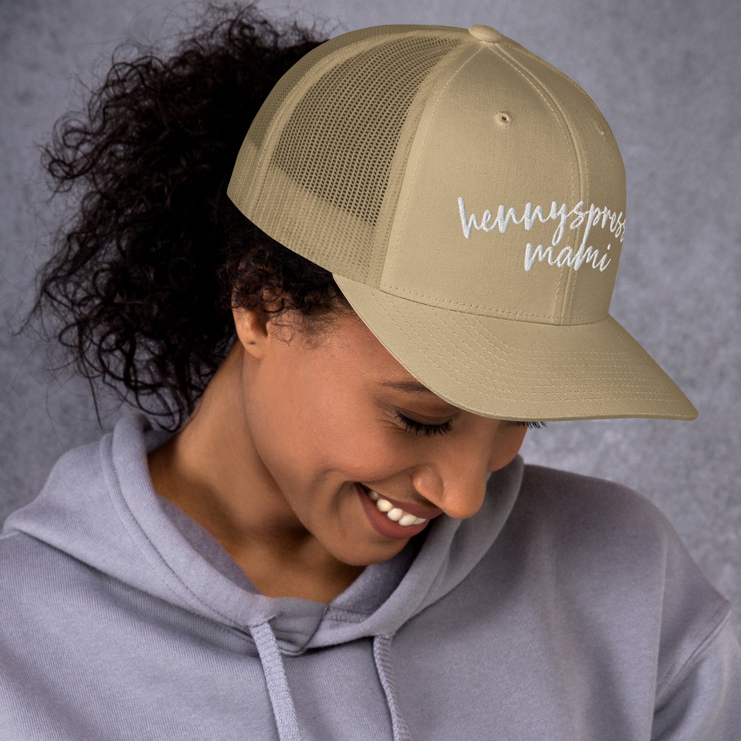 Hennyspresso Mami Hat, Drink Order Trucker Cap