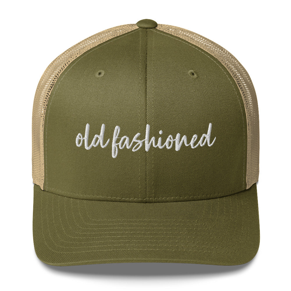 Old Fashioned Drink Hat, Drink Order Cap, Trucker Hat