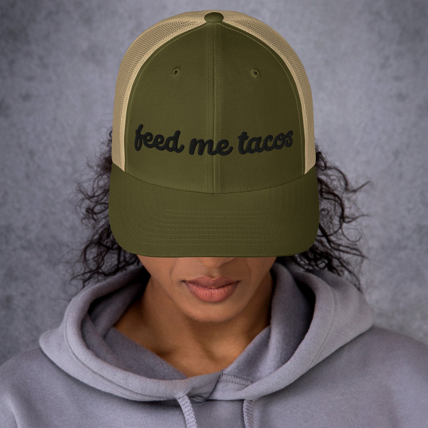 Feed Me Tacos Trucker Hat, Fun Cap