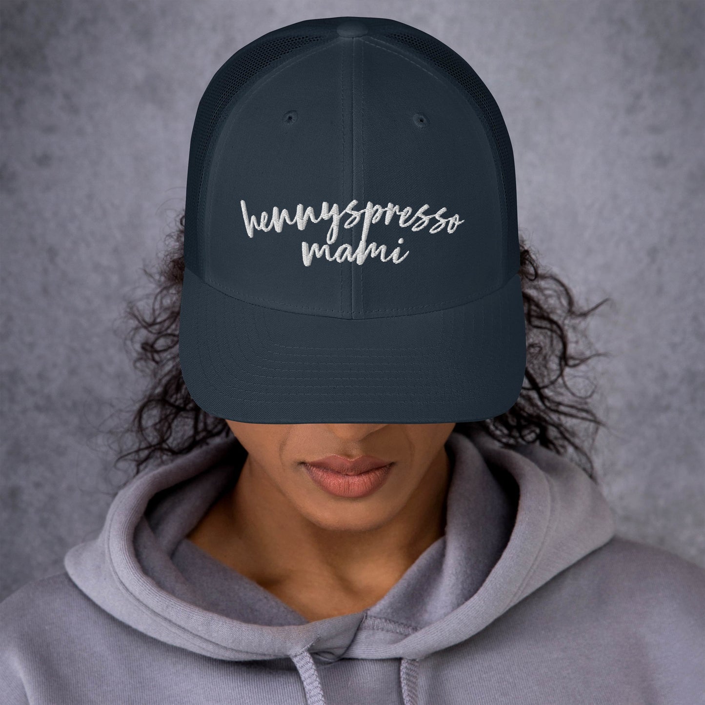 Hennyspresso Mami Hat, Drink Order Trucker Cap