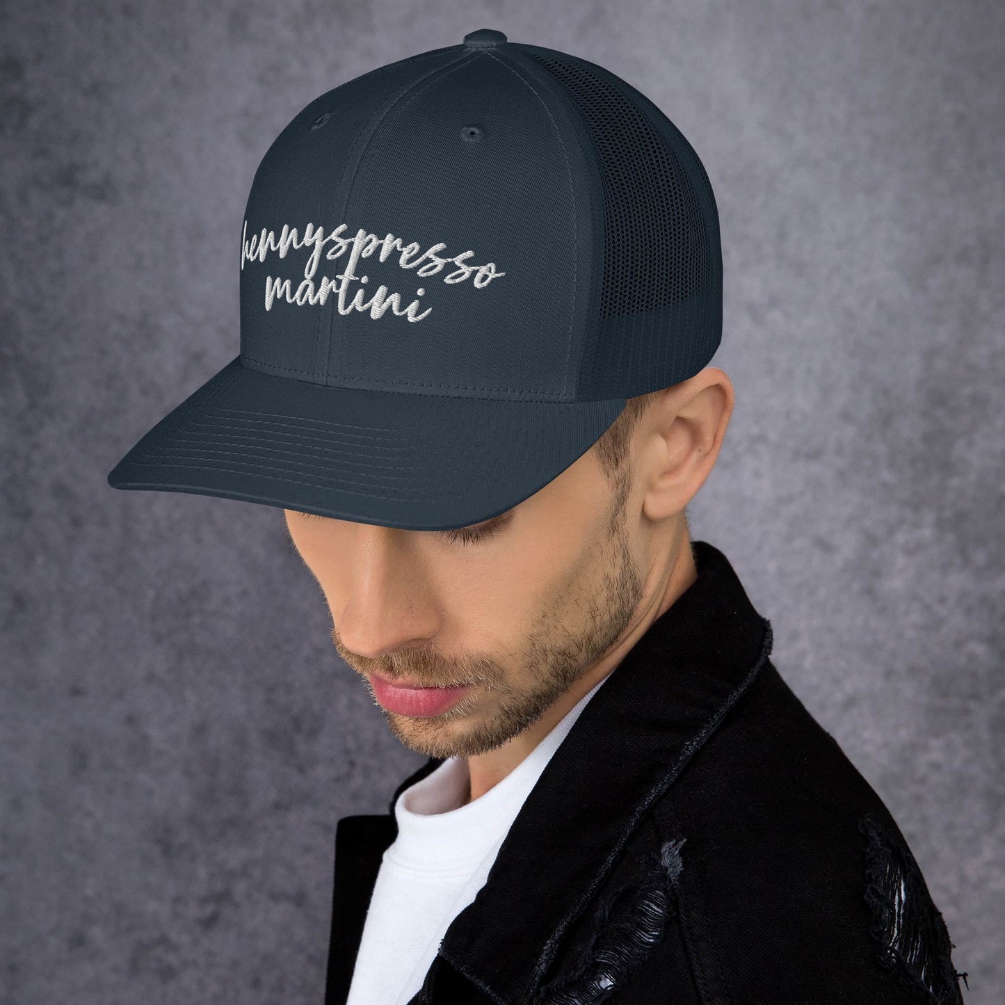 Hennyspresso Martini Hat, Drink Order Cap, Trucker Hat