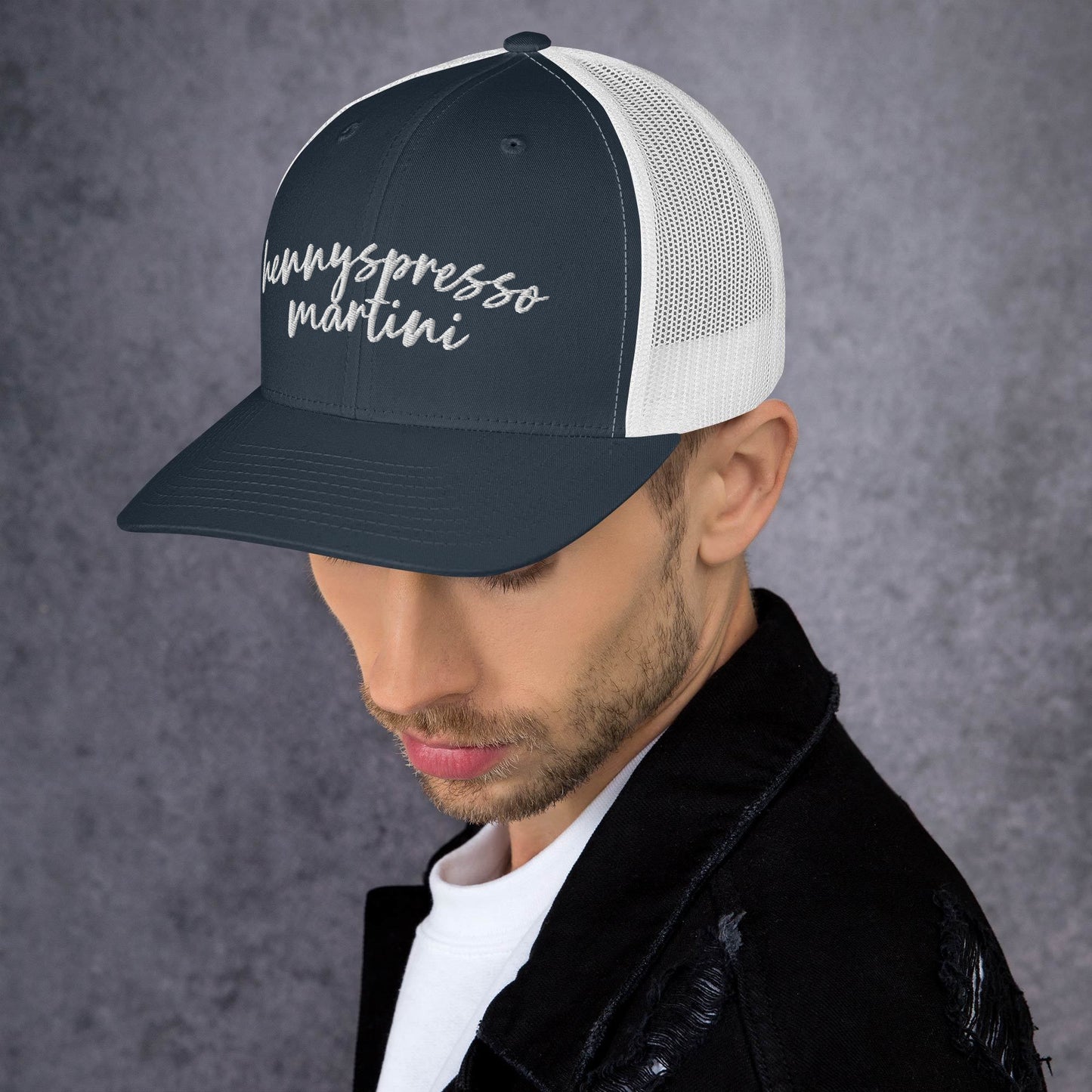 Hennyspresso Martini Hat, Drink Order Cap, Trucker Hat