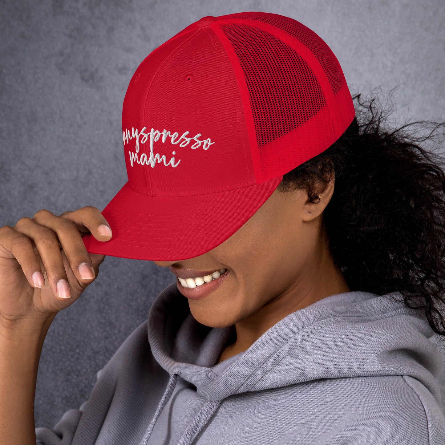 Hennyspresso Mami Hat, Drink Order Trucker Cap
