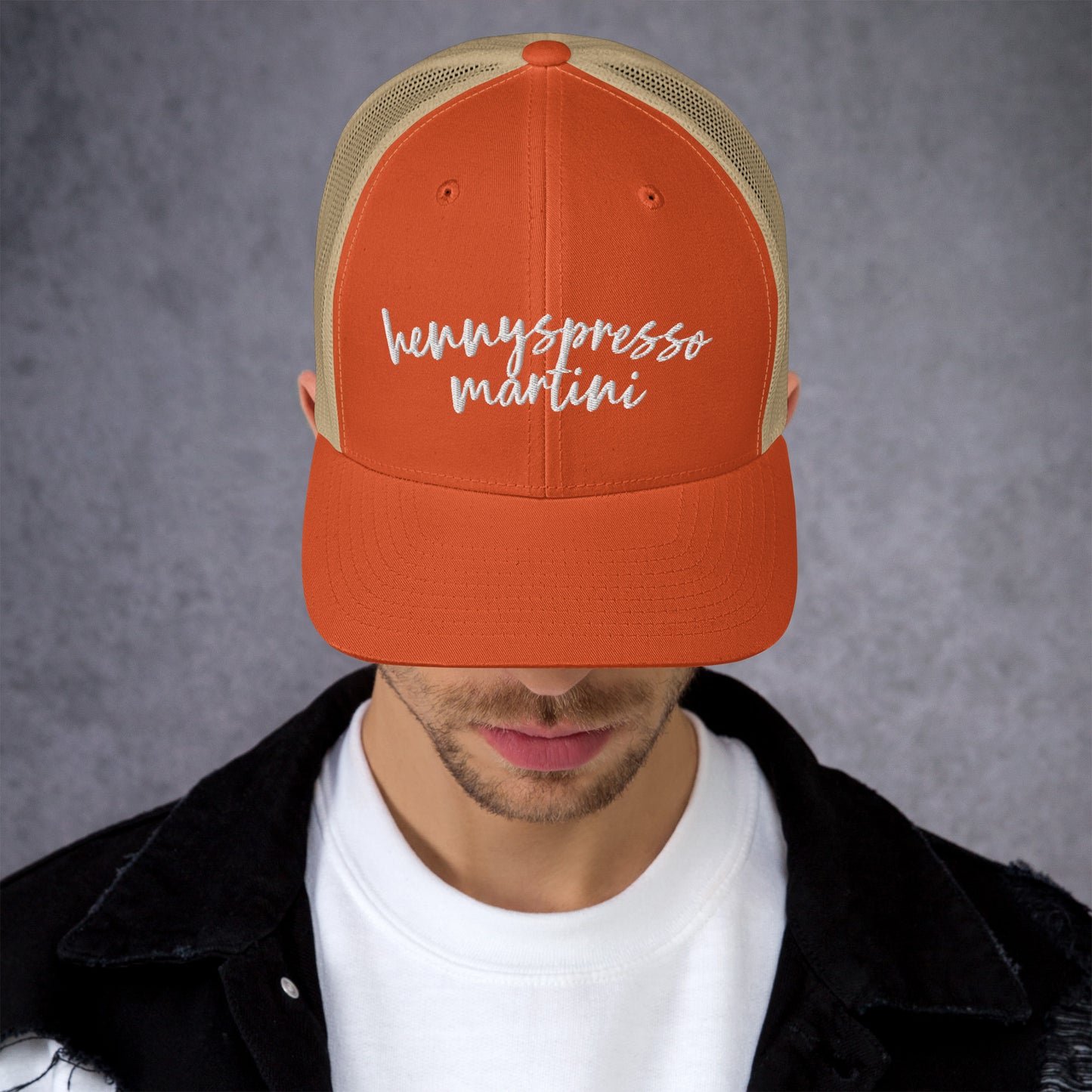 Hennyspresso Martini Hat, Drink Order Cap, Trucker Hat