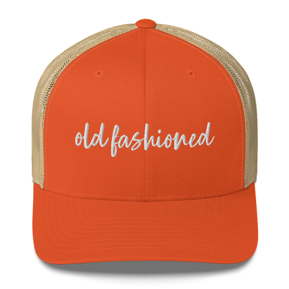 Old Fashioned Drink Hat, Drink Order Cap, Trucker Hat